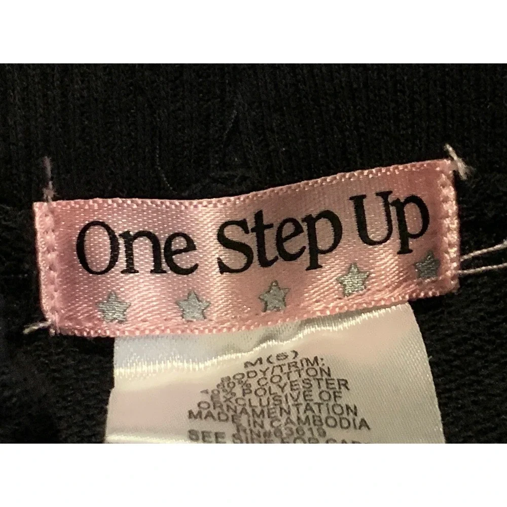 One Step Up Girls Pants 5 New with Tags Black Pink Daddy's Princess Butterflies
